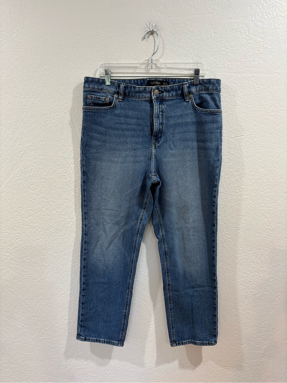 Lauren Ralph Lauren High Rise Straight Jeans